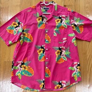 Club Room Pink Toucan Men's Shirt